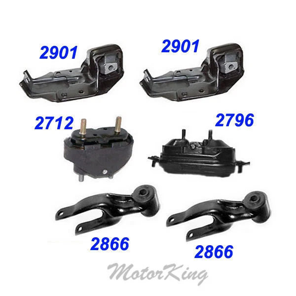 Motor y transmisión de 3,1 L para Pontiac Grand Prix 1994-2003 Juego de montaje 6 piezas M662 Foto 2 de 4