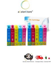 10 Cartucce per EPSON Stylus Photo R 200 220 300 320 340 RX 500 600 620 640