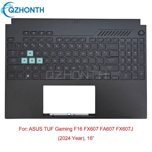 Used Palmrest For ASUS TUF Gaming F16 FX607 FA607 FX607J w/ Backlit Keyboard 16" - 第 1/4 張圖片
