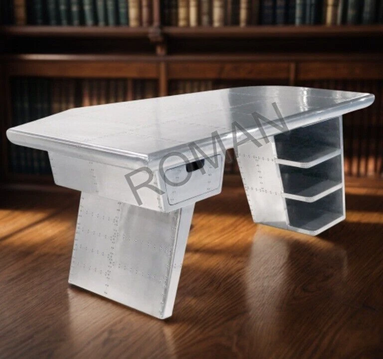 Aviator furniture Wing Desk Handmade study computer office work desk table