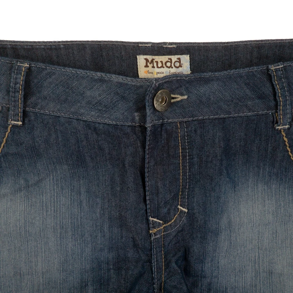 Mudd Blue Jean Shorts Juniors 17 - Image 3 of 4