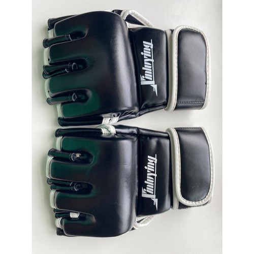 MMA Gloves Martial Arts Grappling Sparring Punch Bag UFC BoxingHalf Mints Size L - 第 3/8 張圖片