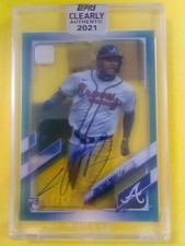 Christian Pache 2021 Topps Clearly Authentic Blue FAC ENCASED Rookie Auto #2/25