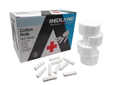 REDLAND Dental Medical Vet Beauty COTTON ROLLS #2 MEDIUM Non-Sterile