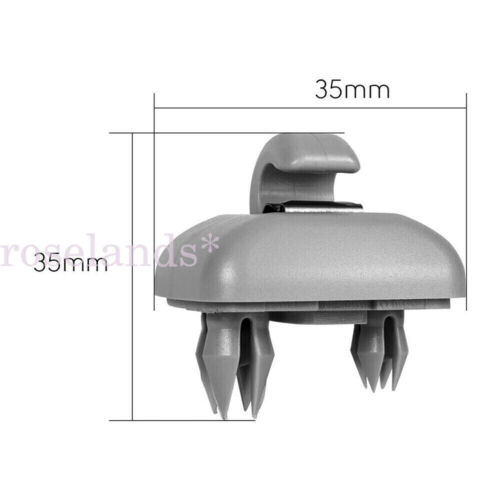 2x Sun Visor Clip Holder Hook Bracket For Audi A1 A3 A4 Q3 Q5 TT 8U0857562A Gray - Picture 4 of 14