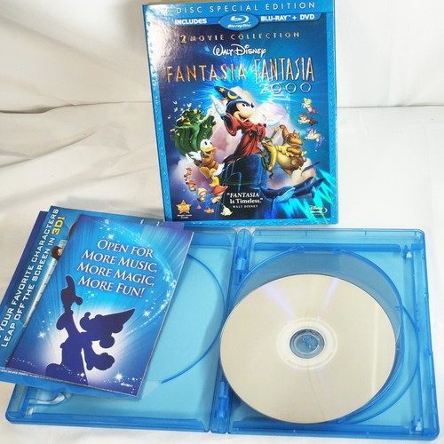 Fantasia Fantasia 2000 Blu-ray + DVD Combo 4-Disc Special Edition Rare Slipcover - Picture 4 of 8