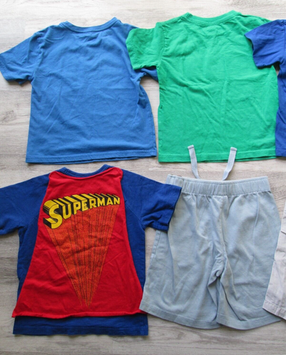 ❤ Huge LOT of Boys shirts shorts 4 5 6 outfit Paw Patrol Superman cape - Picture 18 of 23