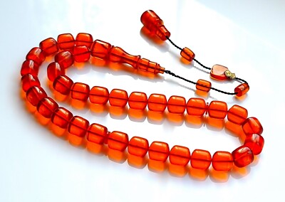 Amber Bakelite Prayer Worry Beads  Subha Tasbih tesbih Masbaha تسبيح Masbaha مسب