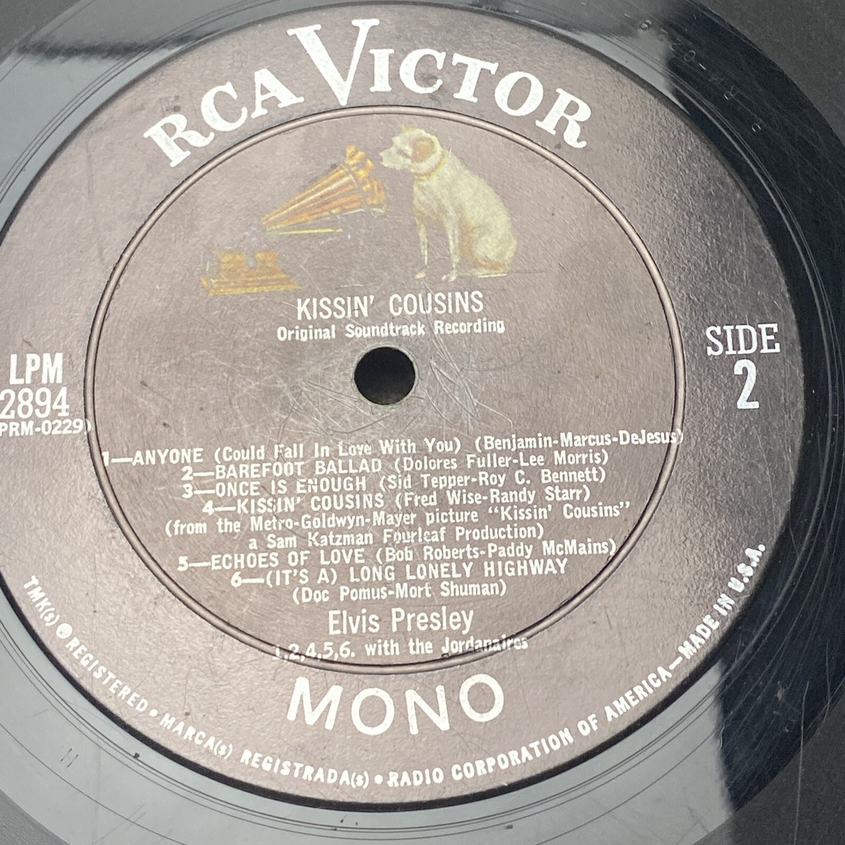 英LP Elvis Presley Kissin' Cousins Mono深溝 英LP Elvis Presley Kissin´ Cousins Mono深溝