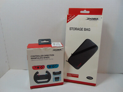Dobe N-Switch Case and 2 Controller Manipulate (Steering) Wheel - New Open Box -