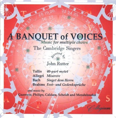 The Cambridge Singers Directed By John Rutter - A Banquet Of Voices (CD 1994)