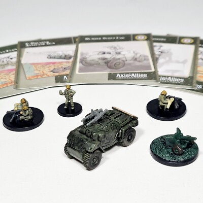 Axis & Allies BASE UK HUMBER SCOUT VICKERS MACHINE GUN 6 POUNDER ROYAL ENGINEERS