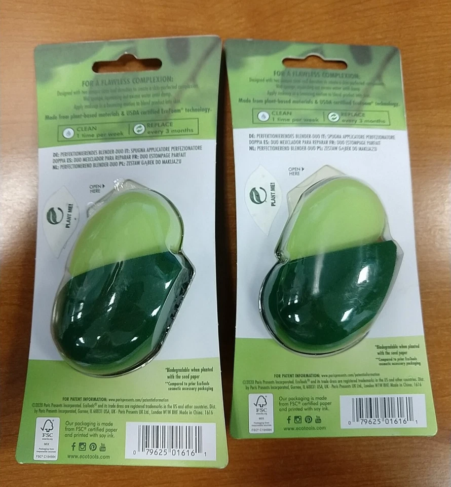 2 paquetes de 2: ECOTOOLS Batidora Perfeccionadora Dúo / Esponjas de Maquillaje -R5P5 Foto 4 de 4