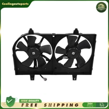 620-421 For 2002-2004 Infiniti I35 Dual Radiator Condenser Cooling Fan Assembly