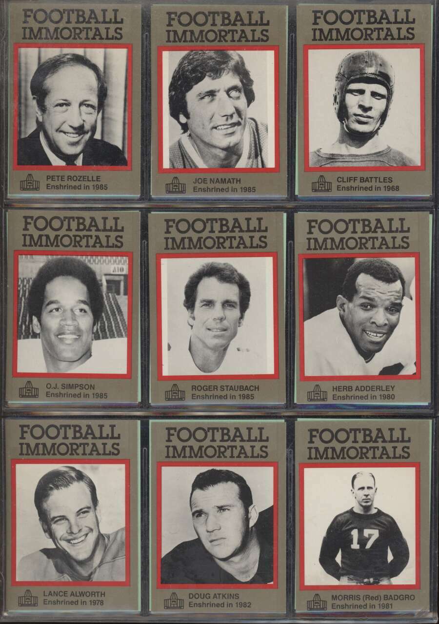 1985 Football Immortals EXMT+ avg nr no 135 Recommended comp 142 Ranking TOP6 set cards