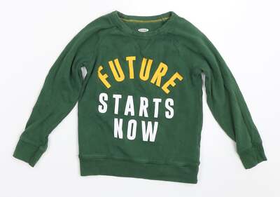 Old Navy Jungen Sweatshirt grün Baumwollmischung Größe 4 Jahre
