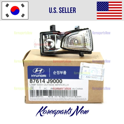 View Mirror Turn Signal Lens Left DRIVER ⭐OEM⭐ 87614J9000 Hyundai Kona 2018-2021