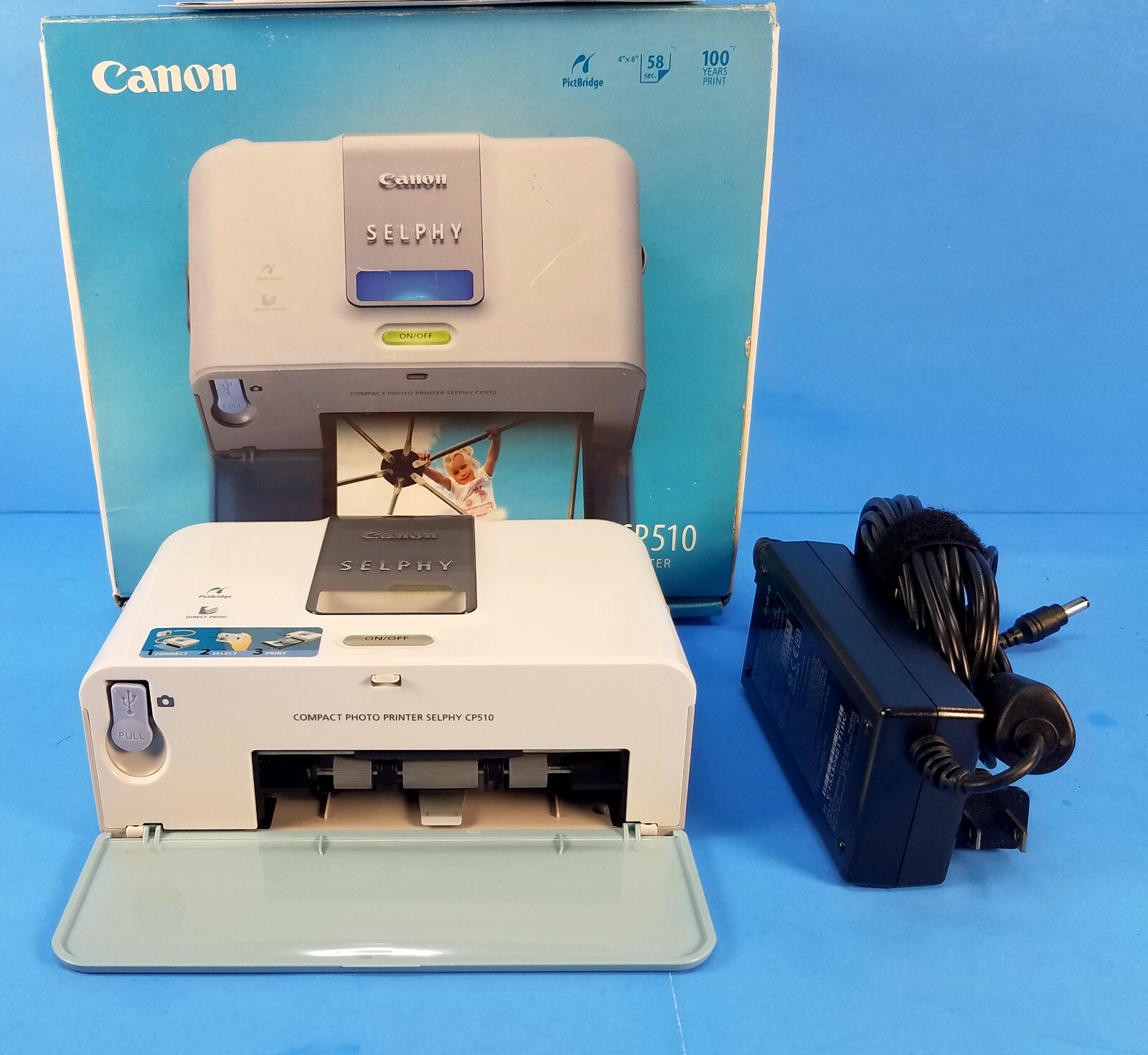 New! Open Box Canon SELPHY CP510 Compact Digital Color Photo Printer Portable eBay