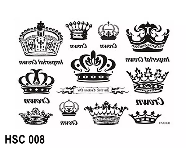 Great King & Queen Crown Tattoo – Tattoo for a week