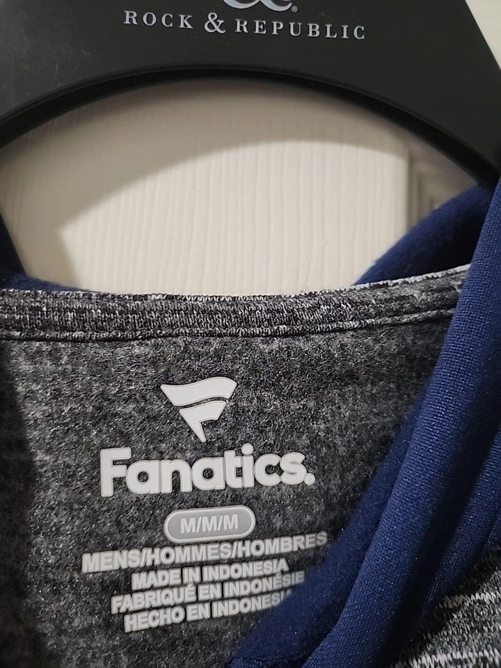 Fanatics Boston Red Sox MLB Hooded Sweatshirt Hoodie Gray/Navy Men Medium - Image 2 of 4