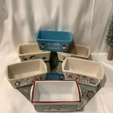 Mini Loaf Ceramic Pan Baking Dish - Set of 6