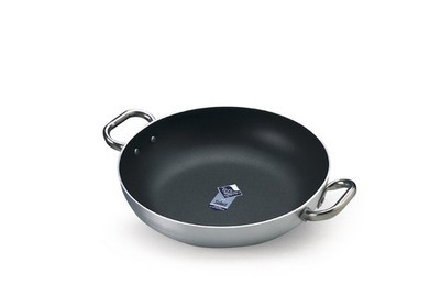 Pentole Agnelli FAMA10SEL24 Aluminium-Pfanne 24 cm mit Doppelstahgriffen
