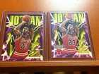 Michael Jordan 1995-96 SkyBox Z-Force #11 2-Card Lot, both regular and insert!