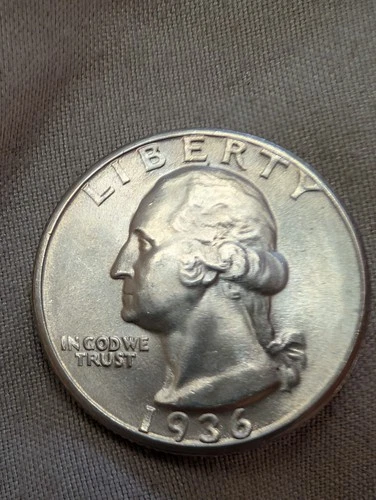 1936-P Washington Quarter - Lustrous BU/Uncirculated 90% Silver