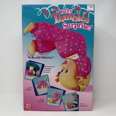Vintage Baby Tumble Surprise! Tumbling Baby Doll Toy Biz 1995 Rare New In Box
