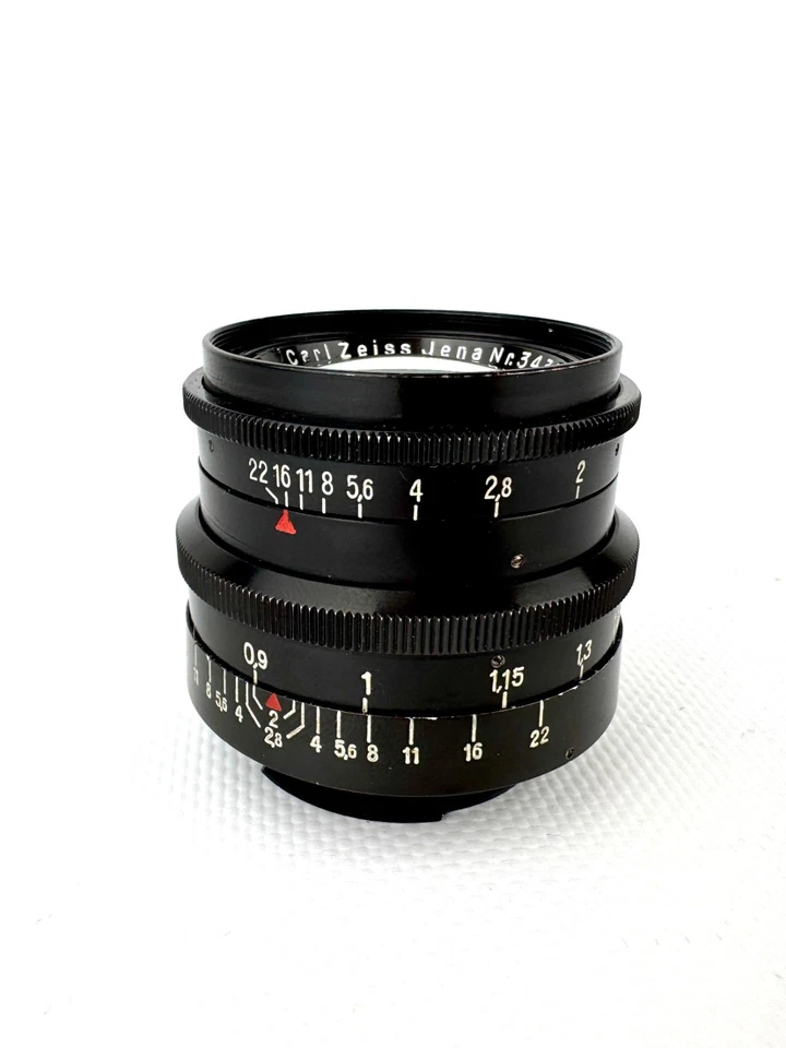 Lens Carl Zeiss Jena Biotar 5,8cm f/2 Red T Mount for camera EXARTA Germany - Image 2 of 4