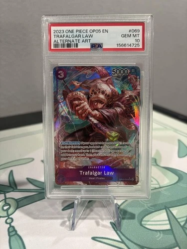 2023 PSA 10 One Piece Awakening of The New Era Alt Art Trafalgar Law OP05-069
