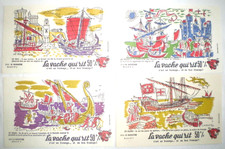 15 BUVARDS PUB ANCIENS LA VACHE QUI RIT LES DECOUVERTES LA NAVIGATION