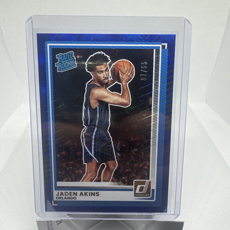 Jaden Akins Rookie 2025-26 Panini Donruss #103 Cosmic Blue /65