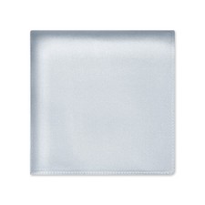 100 Pure Silk Pocket Square Solid Color, Silvergray, One Size