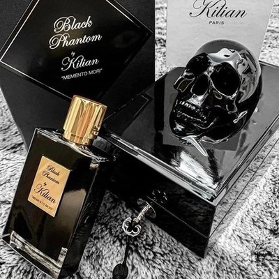 Kilian Black Phantom  Memento Mori REFILLABLE Spray With Coffret, 1.7oz/50mL,NIB