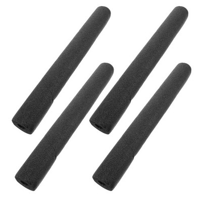 4Pcs Durable Epe Foam Insulation Tubes for Water Pipes DIY Black Outdoor Wrap