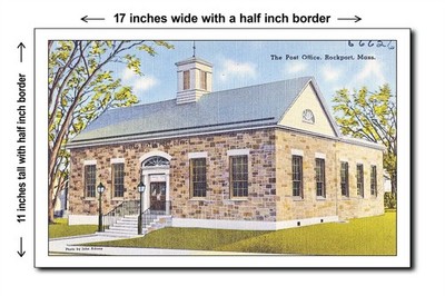Massachusetts 1940s - The post office, Rockport, Mass. - 11x17 Poster