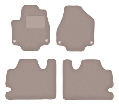 Beige Velours-Fußmatten für Chrysler Pacifica II Hybrid (2017-)