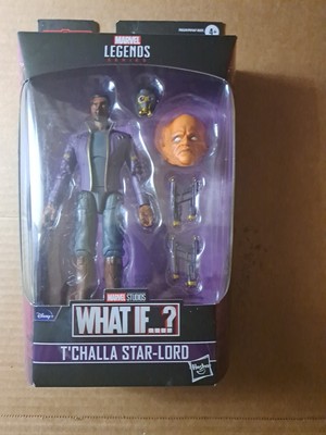 Marvel Legends Series 6-inch Scale Action Figure Toy T'Challa Star-Lord, Premium Design, 1 Figure, 3 Accessories, and Build-A-Figure Part