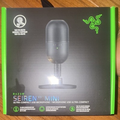 Razer Seiren V3 Mini USB Supercardioid Mic Tap-to-Mute Plug-and-Play Black(NEW)