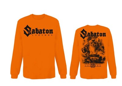 Sabaton Langarmshirt Herren Legends orange Band-Merch, Bands, Nachhaltigkeit