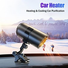 Car Heater Air Cooler Fan 12V 150W Fast Heating Rotatable Defogger Defroster