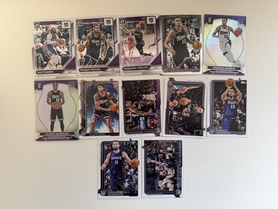 Sacramento Kings NBA Trading Card Lot Topps/Panini 13 Cards Sabonis/De Rozan