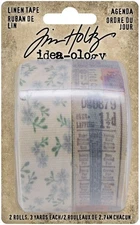 Idea-Ology Linen Tape 1"X3yd 2/Pkg Agenda