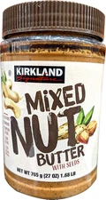 Kirkland Signature Mixed Nut Butter W/ Pumpkin Chia Seeds 27 Oz Jar EXP 07/2026