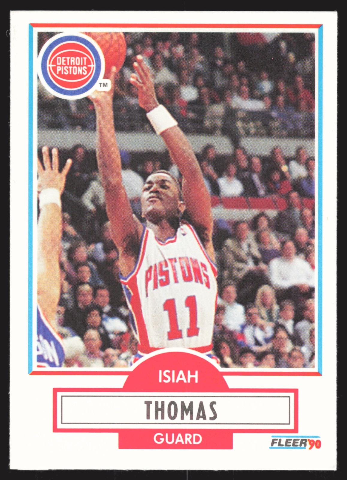 Isiah Thomas 1990-91 Fleer #61 Detroit Pistons NBA Basketball Card