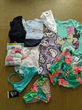 Girls 4/5 Members Mark Art Class & more 11 Pc. Plus 10 Pack Underwear Lot