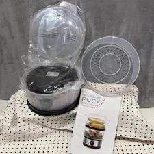 WOLFGANG PUCK 2 Tier Food Steamer 400-Watt BPA-Free NEW Open Box