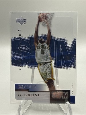 2000 Upper Deck JAELN ROSE Extra Strength Slam Acetate Die-Cut /500