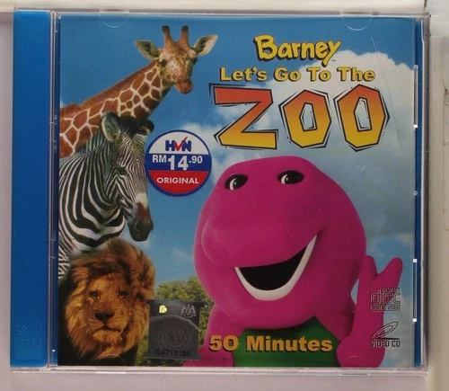 Barney Let's Go To The Zoo (VCD 2001) - Video CD, Official Release Malaysia
